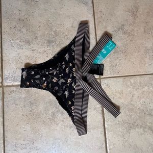 NWT h&m cutout bikini floral bottoms 8